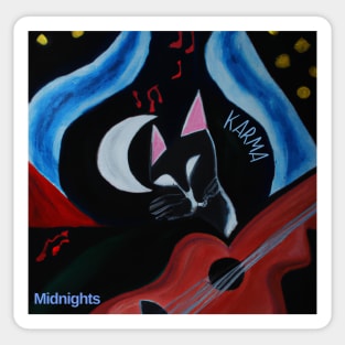 Karma is a cat Midnights Sticker